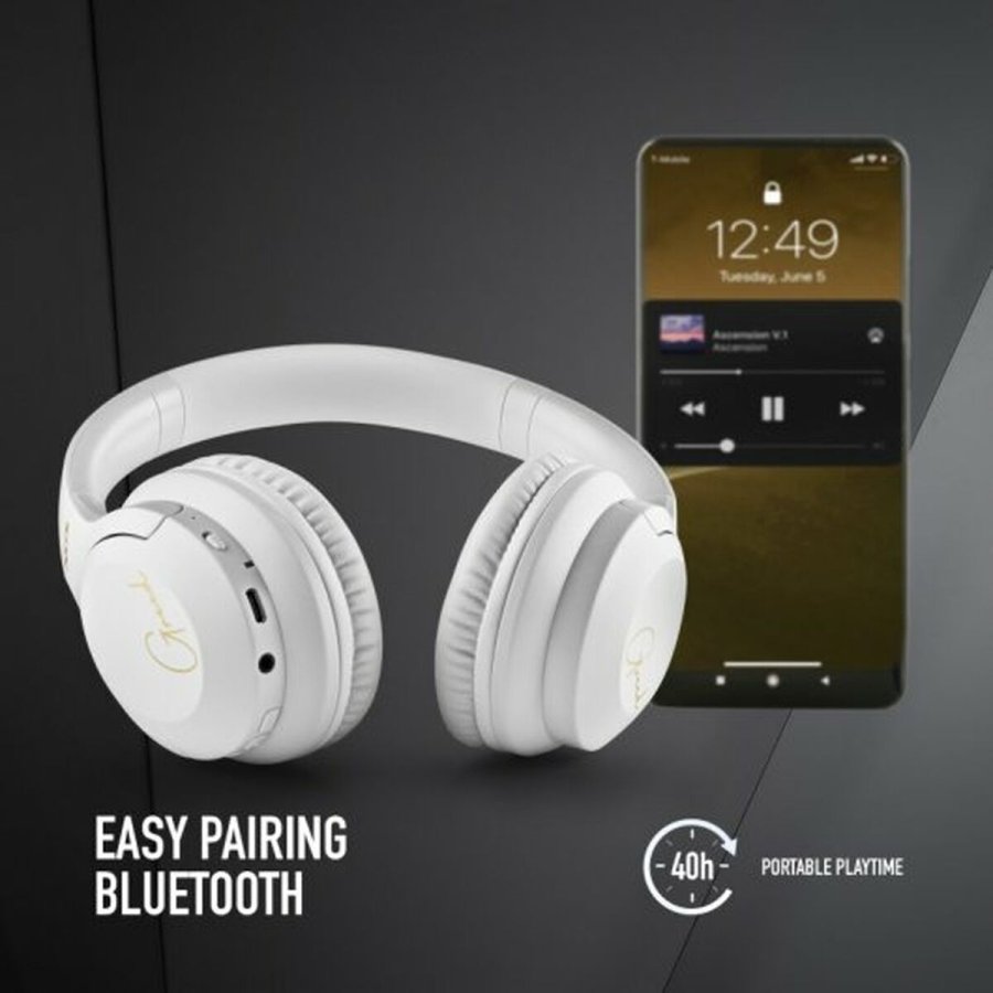 Bluetooth headset med mikrofon NGS ARTICAGREEDWHITE Hvid #3