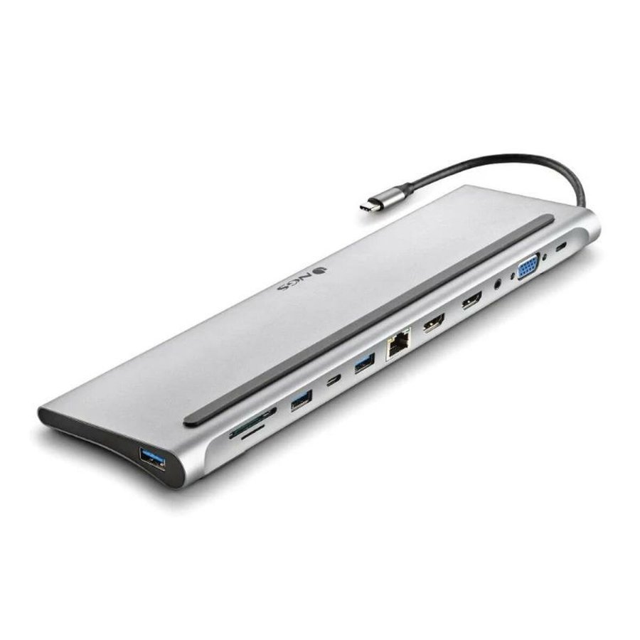 USB Hub NGS WONDERDOCK12 Gr� S�lvfarvet #2