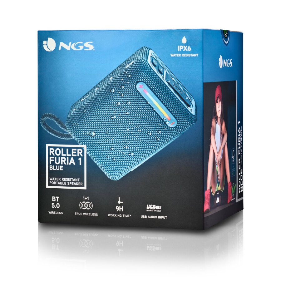 Brbare Bluetooth-hjttalere NGS Roller Furia 1 Blue Bl 15 W #4
