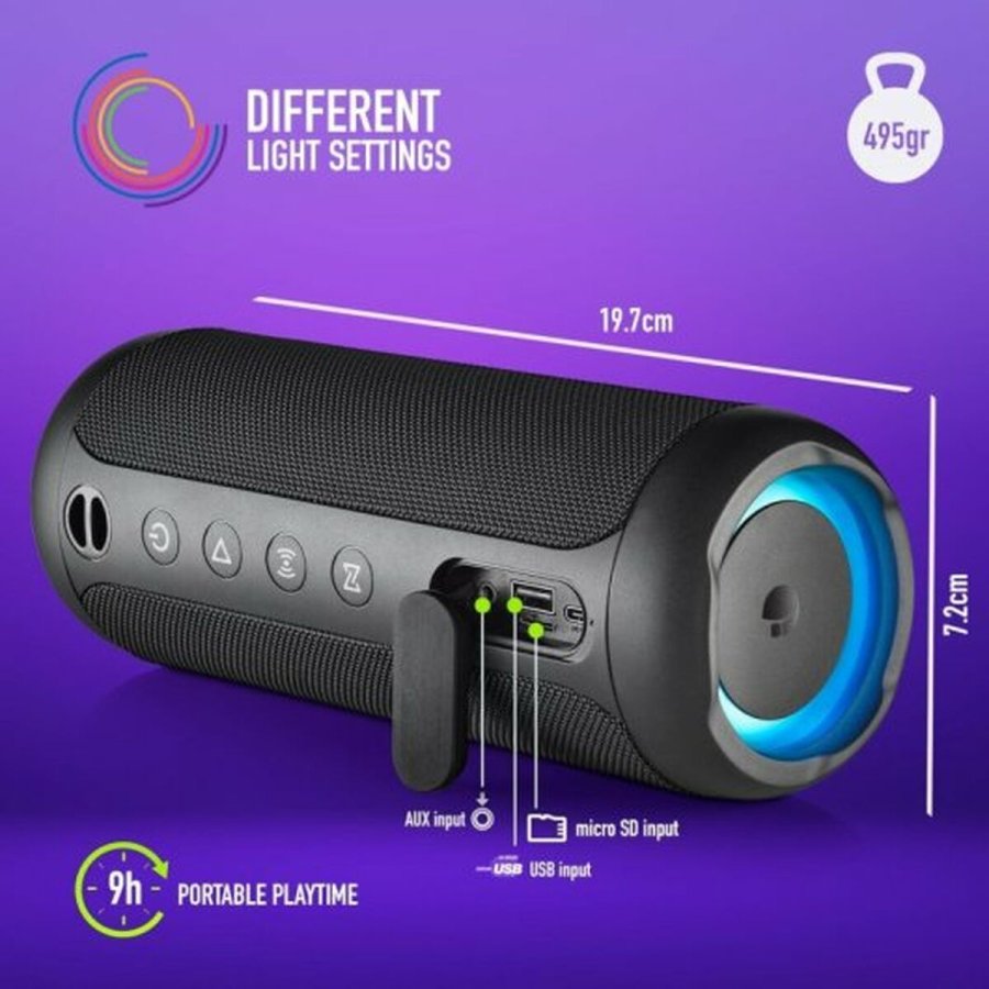 Brbare Bluetooth-hjttalere NGS ROLLERFURIA2BLACK #7