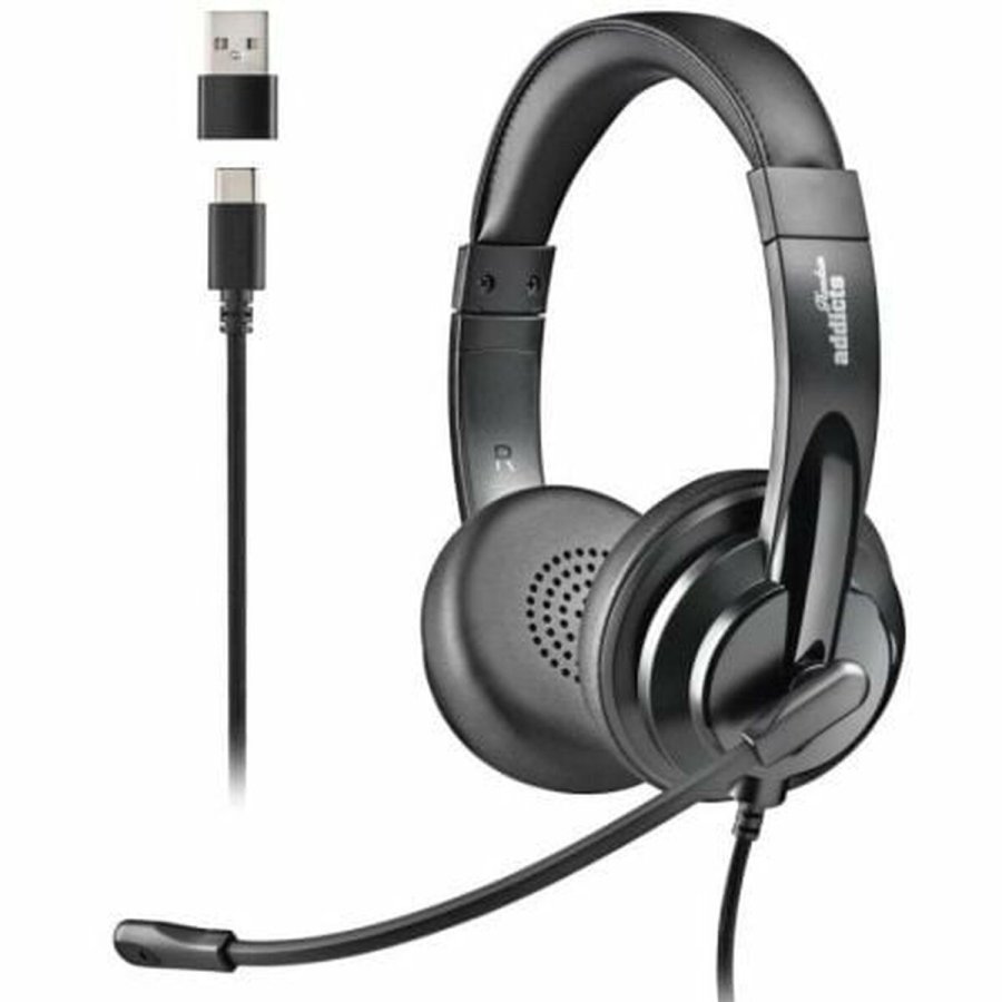 Hovedtelefoner NGS VOX605USBC Sort #1