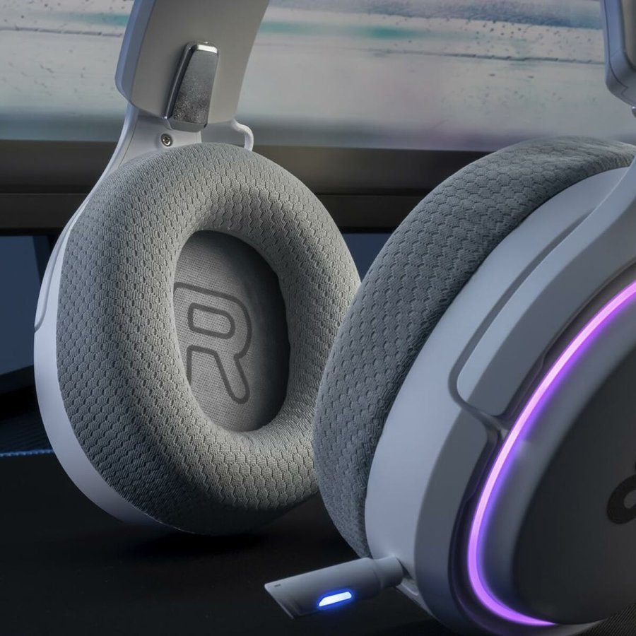 Hovedtelefoner Newskill NS-HS-ATONV2-IVORY #2