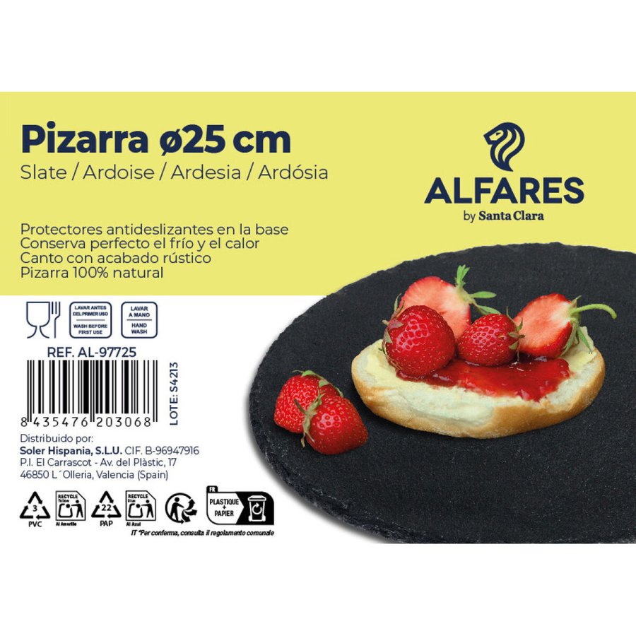 Flad Plade Santa Clara Alfares Brt  25 cm #4