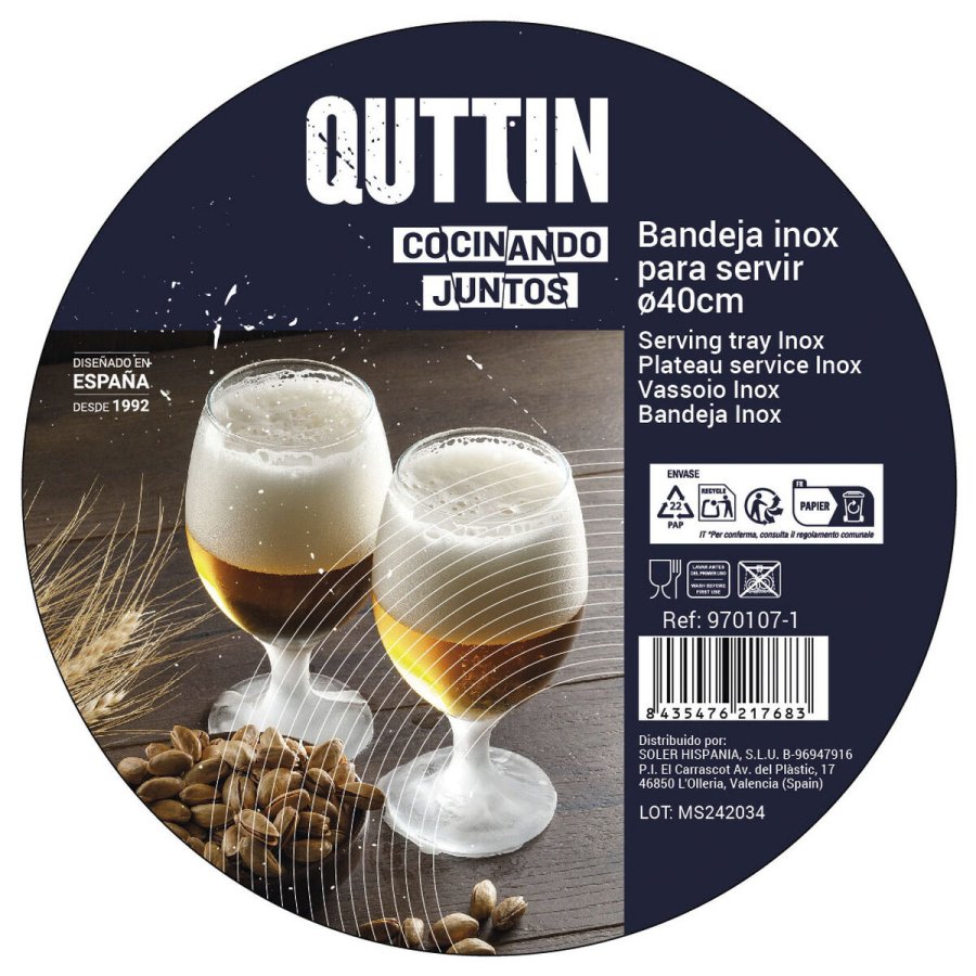Bakke Privilege Quttin Rustfrit stl  40 x 2 cm #4