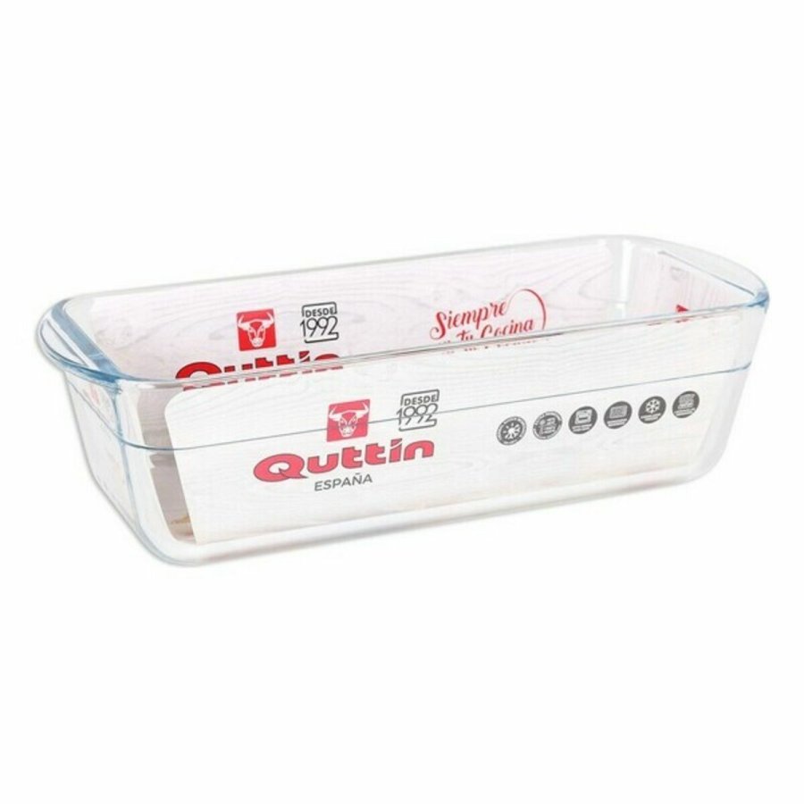 Rektangulr Form Quttin 63079 1,7 L Glas 28,2 x 11,6 x 7,7 cm (6 enheder) #4