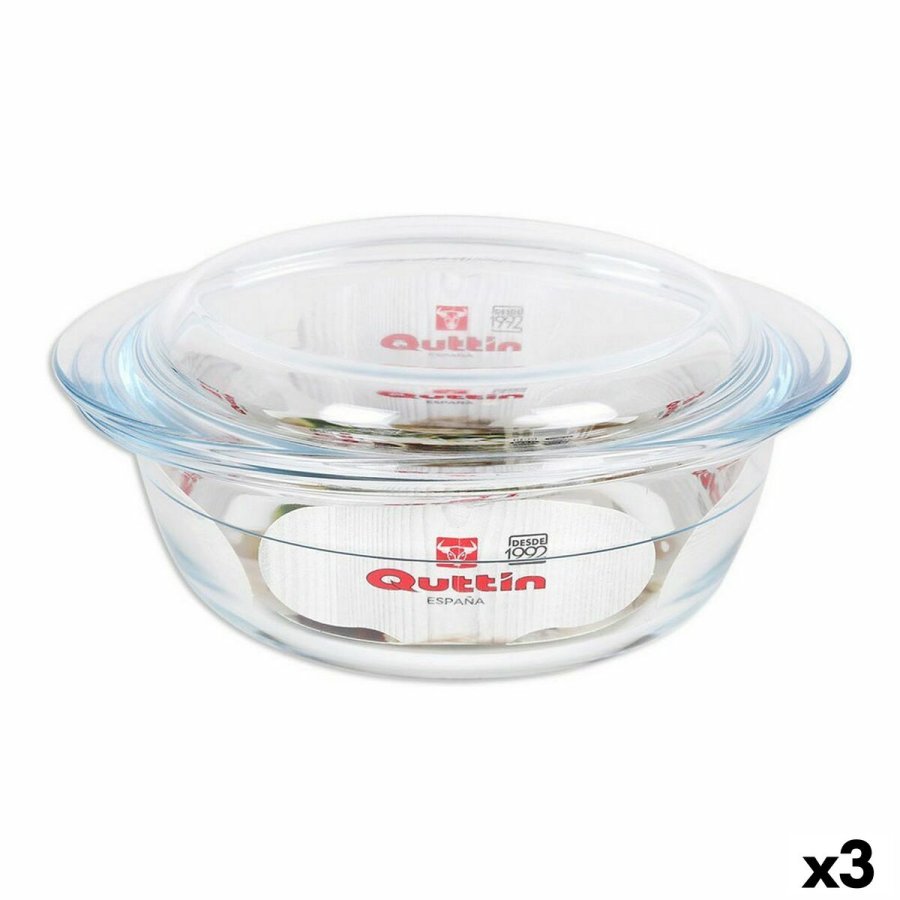Gryde Med Lg Quttin Glas 1,1 + 0,3 L (3 enheder) #1