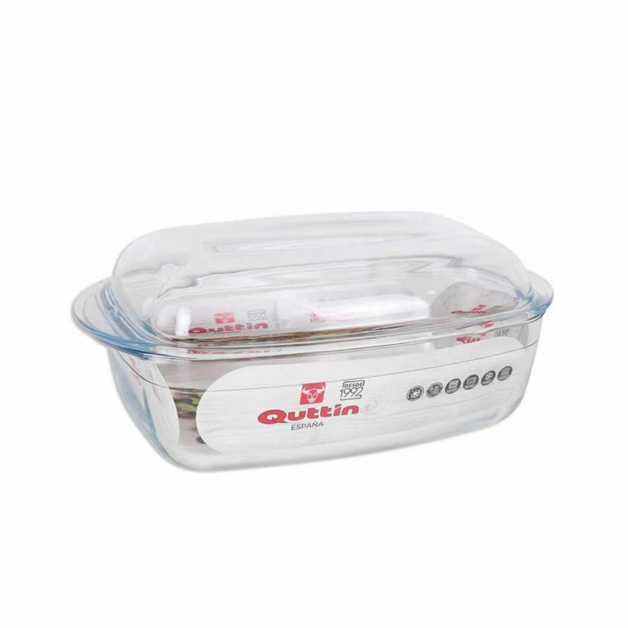 Gryde Med Lg Quttin 63096 Glas 32,8 x 19,7 x 13 cm (3L + 1,5L) #13