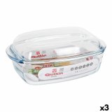 Gryde Med Lg Quttin 63096 Glas 32,8 x 19,7 x 13 cm (3L + 1,5L) #1