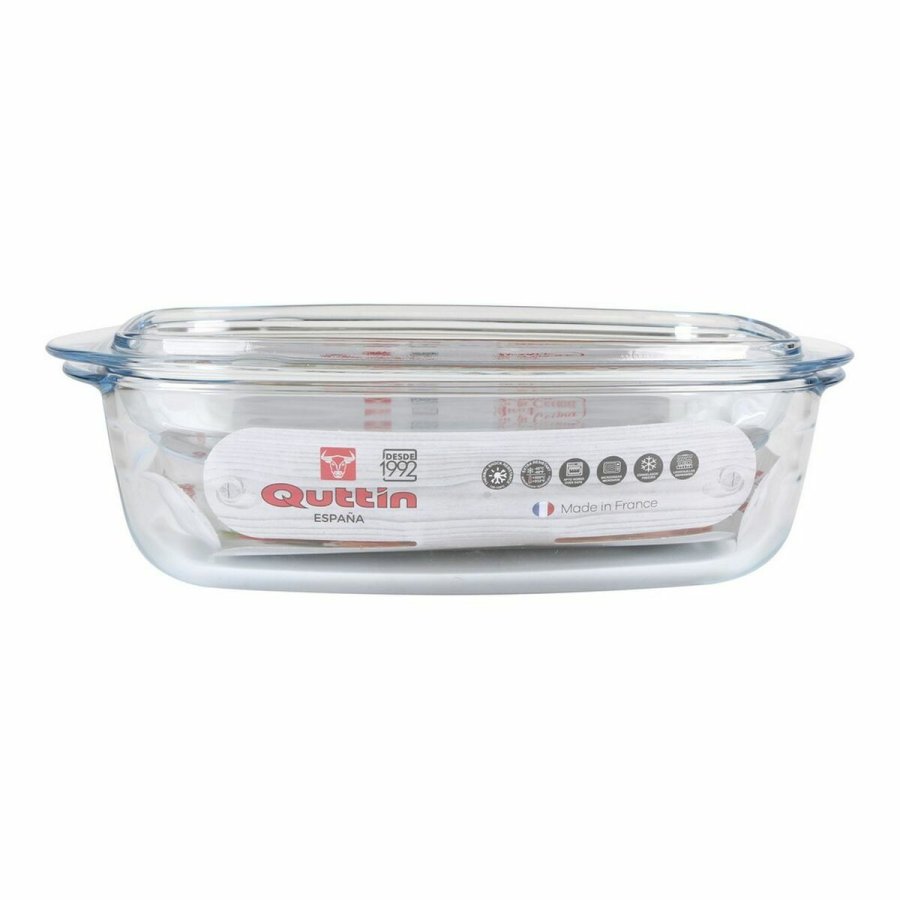 Gryde Med Lg Quttin 63096 Glas 32,8 x 19,7 x 13 cm (3L + 1,5L) #4