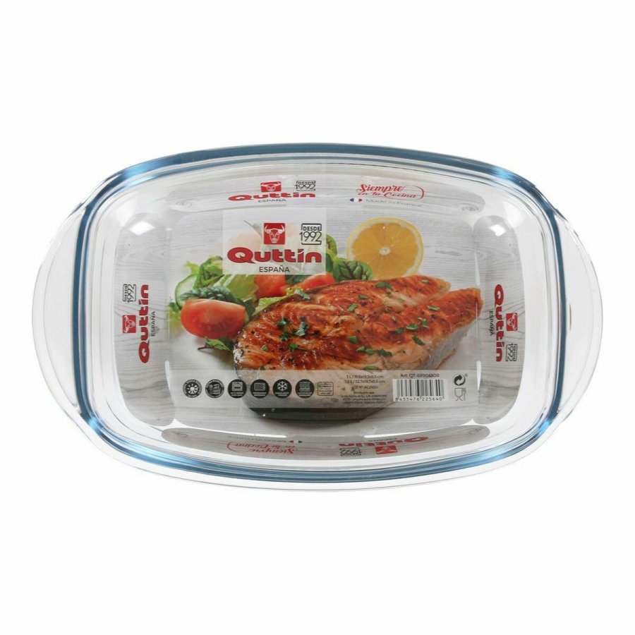 Gryde Med Lg Quttin 63096 Glas 32,8 x 19,7 x 13 cm (3L + 1,5L) #10