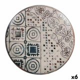 Flad Plade La Mediterrnea Grecia Porceln (6 enheder) #1