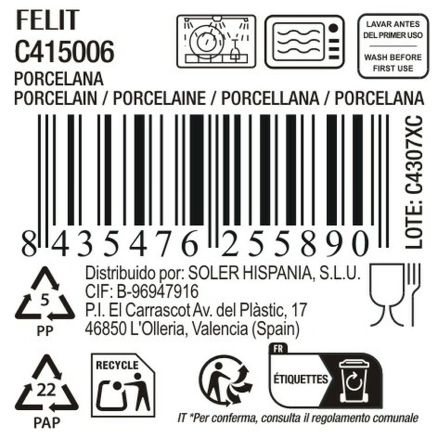 Dyb tallerken La Mediterrnea Felit ( 22,5 cm) #4