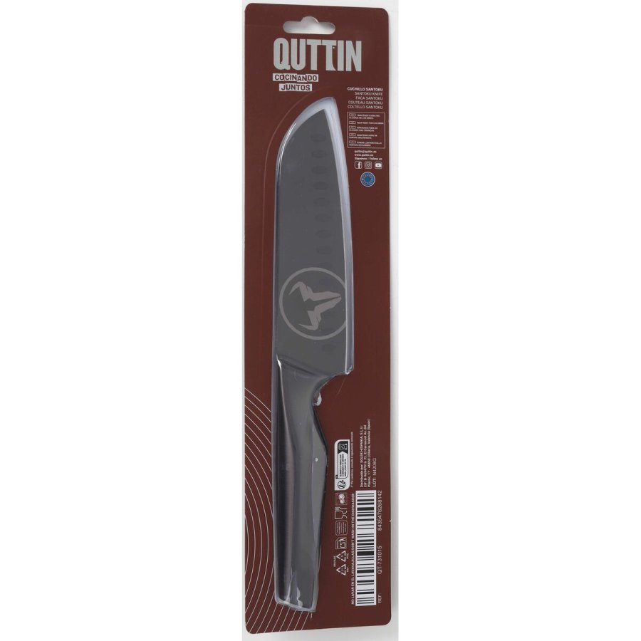 Santoku kniv Quttin Black Edition (17 cm) #4