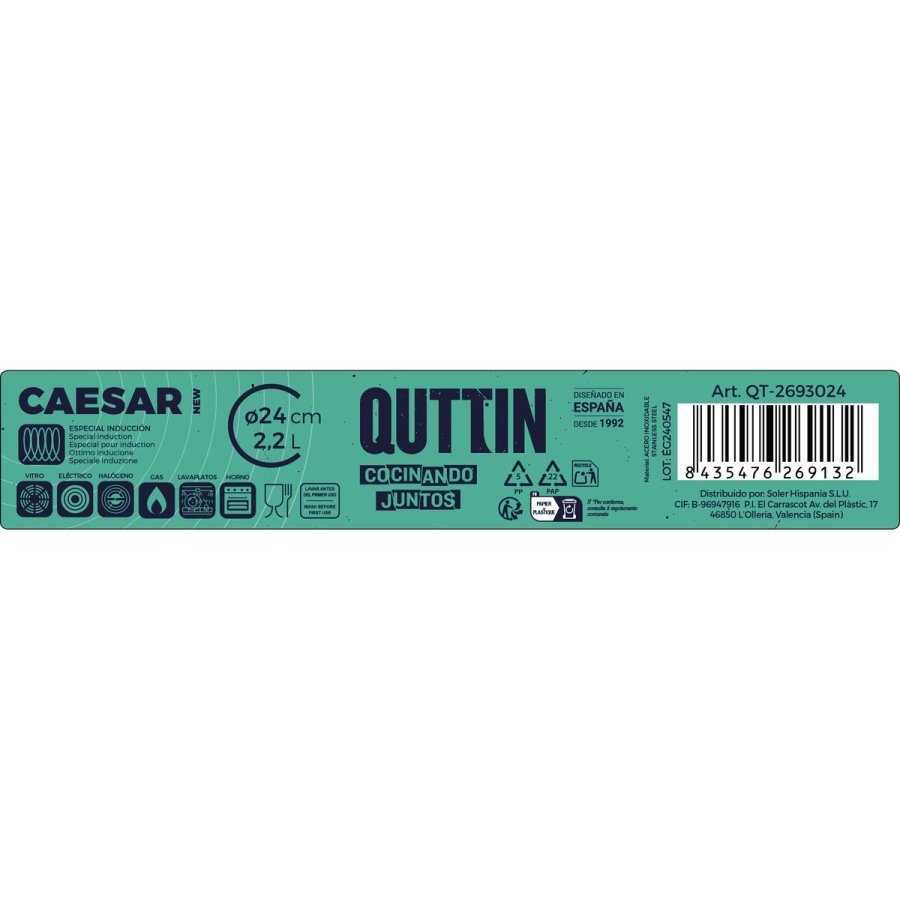 Gryde Med Glaslg Quttin 2,2 L  24 x 6 cm #4