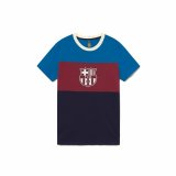 Kortrmet fodboldtrje til brn F.C. Barcelona Rd #3