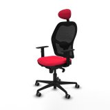 Kontorstol med hovedg�rde Piqueras y Crespo 1D036G1 R�d #2