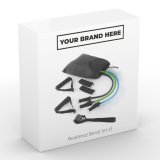 S�t med modstandsb�nd med tilbeh�r og tr�ningsvejledning White Label 3 enheder (Refurbished B) #1