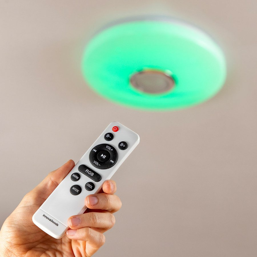 LED-loftlampe med h�jttaler Lumavox InnovaGoods #7