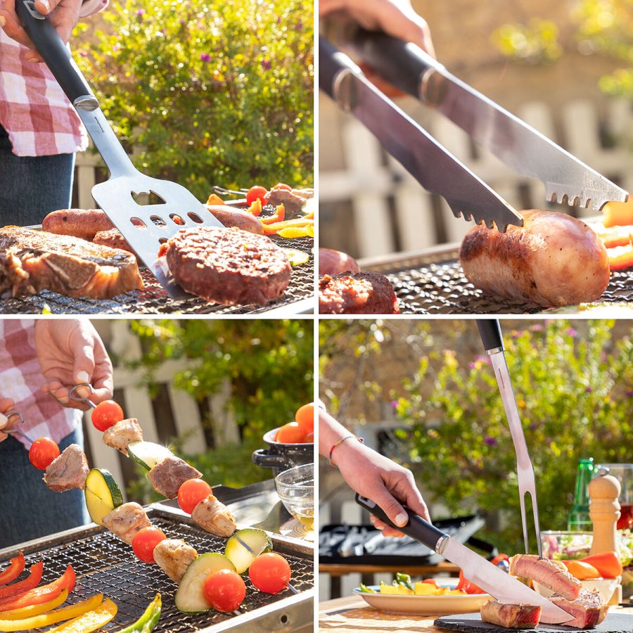Tilbehr til grillen med opbevaringstaske BBSet InnovaGoods 12 Dele #4
