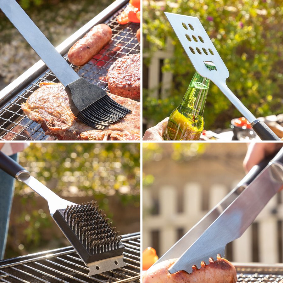 Tilbehr til grillen med opbevaringstaske BBSet InnovaGoods 12 Dele #5