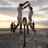 Tr�dl�s h�jttaler med flammeeffekt LED Spekkle InnovaGoods #6