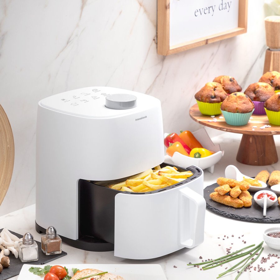 Varmluftsfrituregryde InnovaGoods Fryinn Lite 2000 Hvid 1200 W 2 L #1