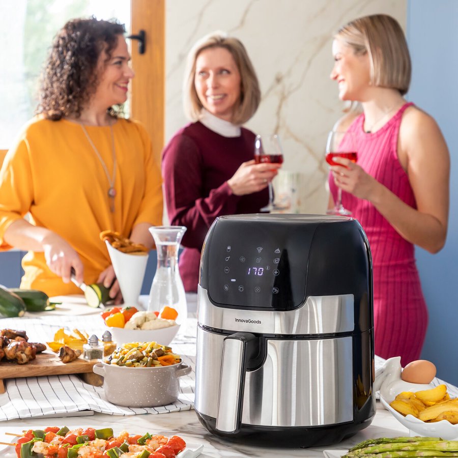 Varmluftsfrituregryde InnovaGoods Fryinn 3500 Sort 1400 W 3,5 L Rustfrit stl #3