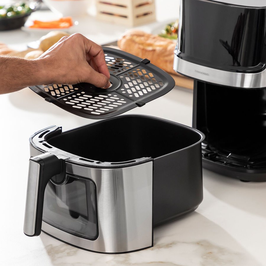 Varmluftsfrituregryde InnovaGoods Fryinn View 6500 Sort 1700 W 6,5 L Rustfrit stl #7