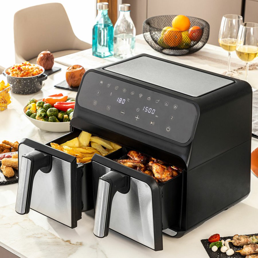 Varmluftsfrituregryde InnovaGoods   Sort 3400 W 8 L Rustfrit stl (Refurbished A) #2