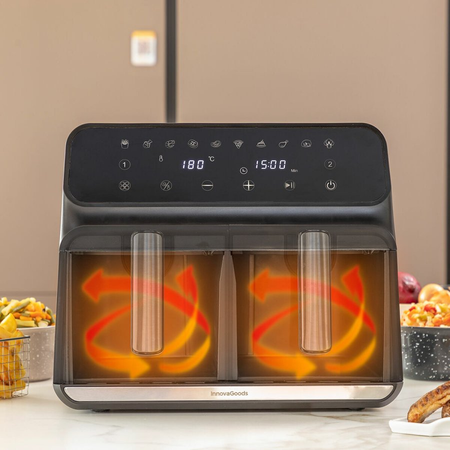 Varmluftsfrituregryde InnovaGoods   Sort 3400 W 8 L Rustfrit stl (Refurbished A) #3