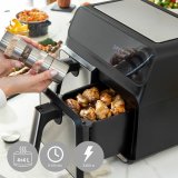 Varmluftsfrituregryde InnovaGoods   Sort 3400 W 8 L Rustfrit stl (Refurbished A) #5