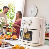Varmluftsfrituregryde InnovaGoods Vynner Pro 6500 Fldefarvet 1700 W 6,5 L Rustfrit stl #3