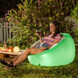 Oppustelig lnestol med flerfarvet LED og fjernbetjening Chight InnovaGoods #1