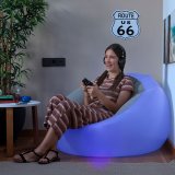 Oppustelig lnestol med flerfarvet LED og fjernbetjening Chight InnovaGoods #6