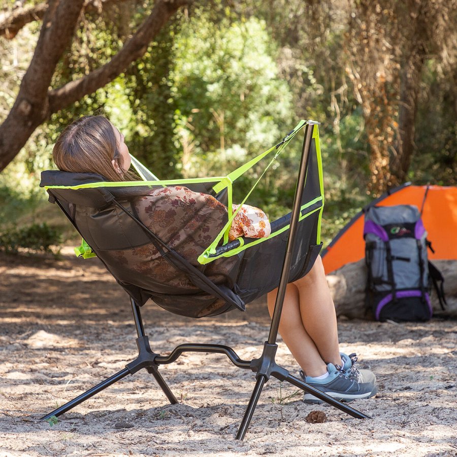 Sammenklappelig campingstol med gynge Kamprock InnovaGoods #16