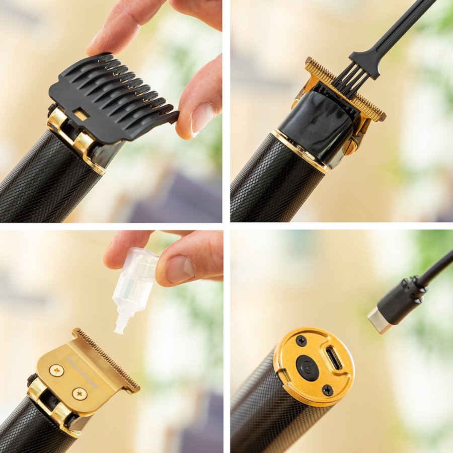 Professionel genopladelig hrklipper med tilbehr Triher InnovaGoods #7