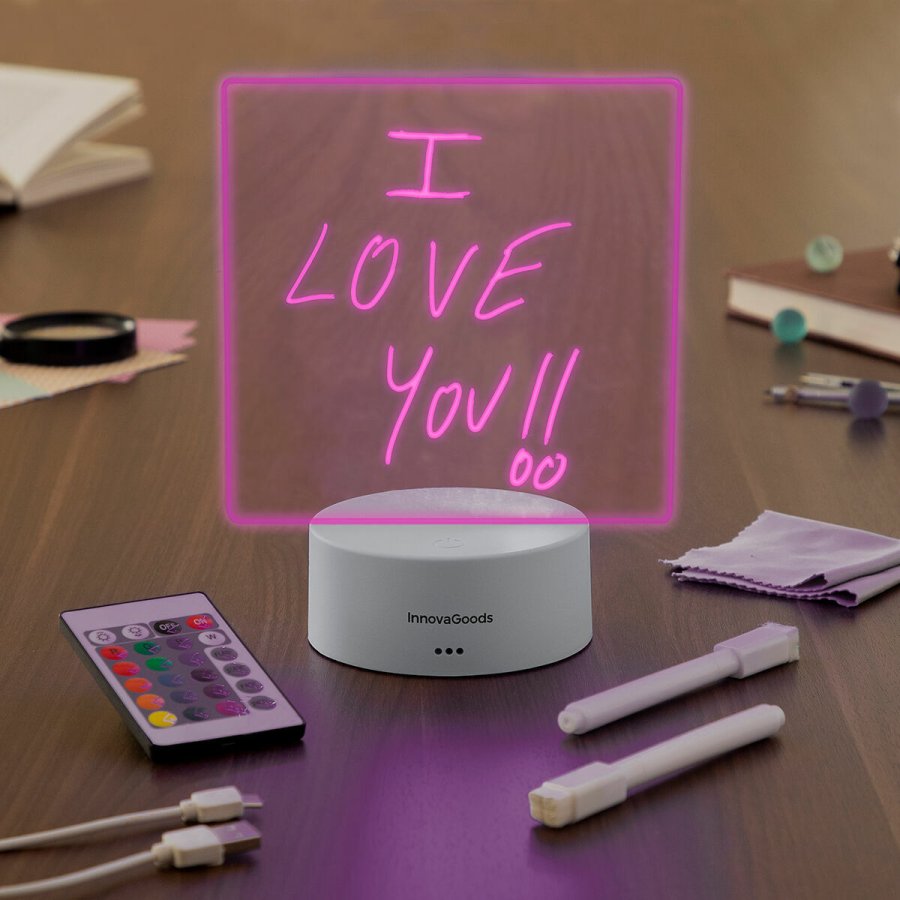 LED-tavle til noter og opslag Lemo InnovaGoods #3