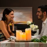 Flerfarvede LED-lys med flammeeffekt og fjernbetjening Lendles InnovaGoods 3 enheder #2