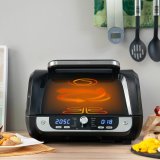Varmluftsfrituregryde med grill, tilbehr og opskriftsbog InnovaGoods Fryinn 12-in-1 6000 Sort Stl 3400 W 6 L #2