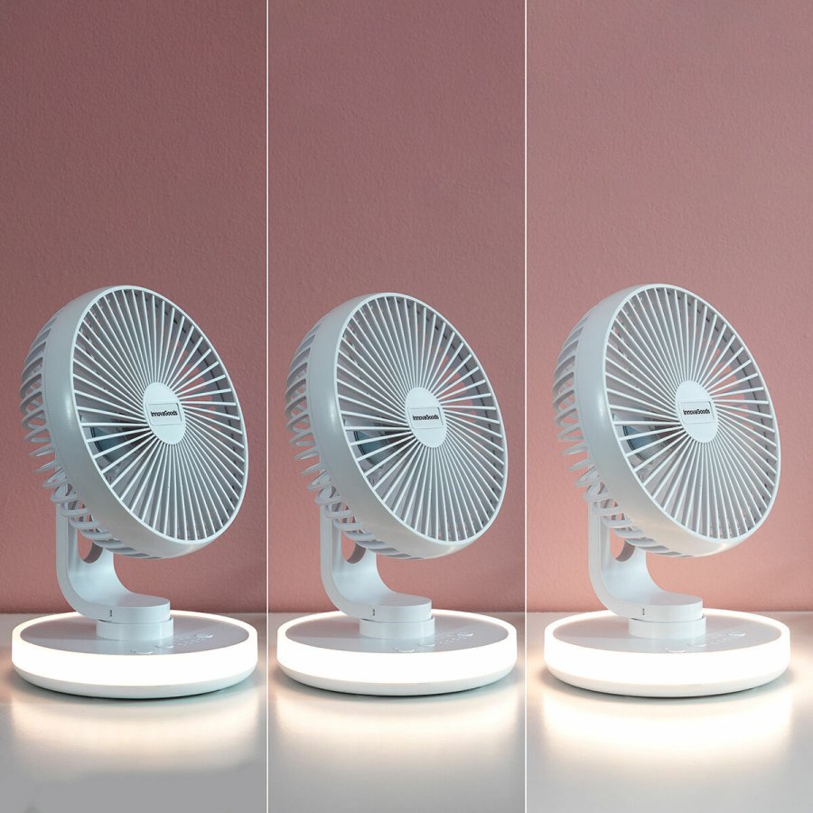 Genopladelig ventilator til skrivebord med LED FanLed InnovaGoods 6,6'' 4000 mAh #4