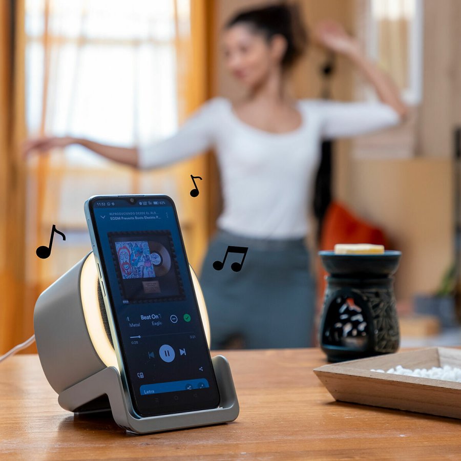 Trdls oplader med hjttaler og LED Souwis InnovaGoods #6