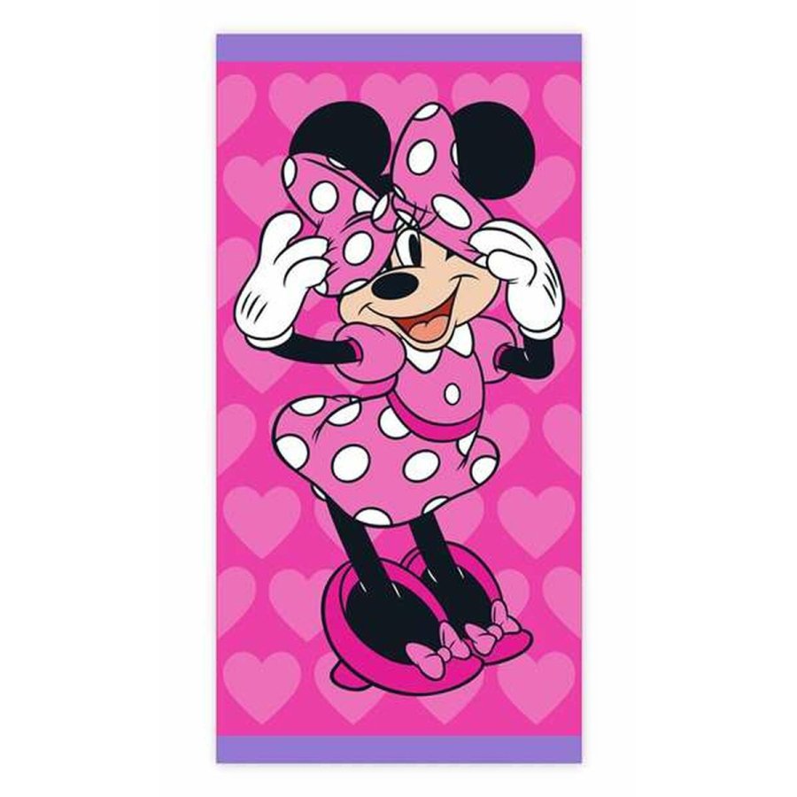 Strandhndklde Minnie Mouse Me time Bomuld 70 x 140 cm #1