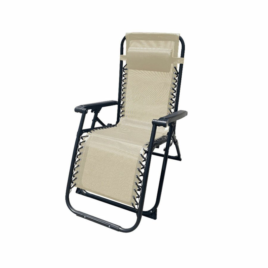 Polstrede Campingstol Marbueno Beige 90 x 108 x 66 cm #1