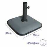 Marbueno Base Parasoll Beton 35X35X5,2 cm 11KG Gr Have, Pool, Terrasse 10454 #2