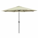 Marbueno Parasoll Stl 8 Stnger D270 cm Polyester Beige Have, Pool, Terrasse 10483 #1