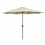 Marbueno Parasol Stl 8 Spidser D300 cm Polyester Beige Have, Pool, Terrasse 10486 #1