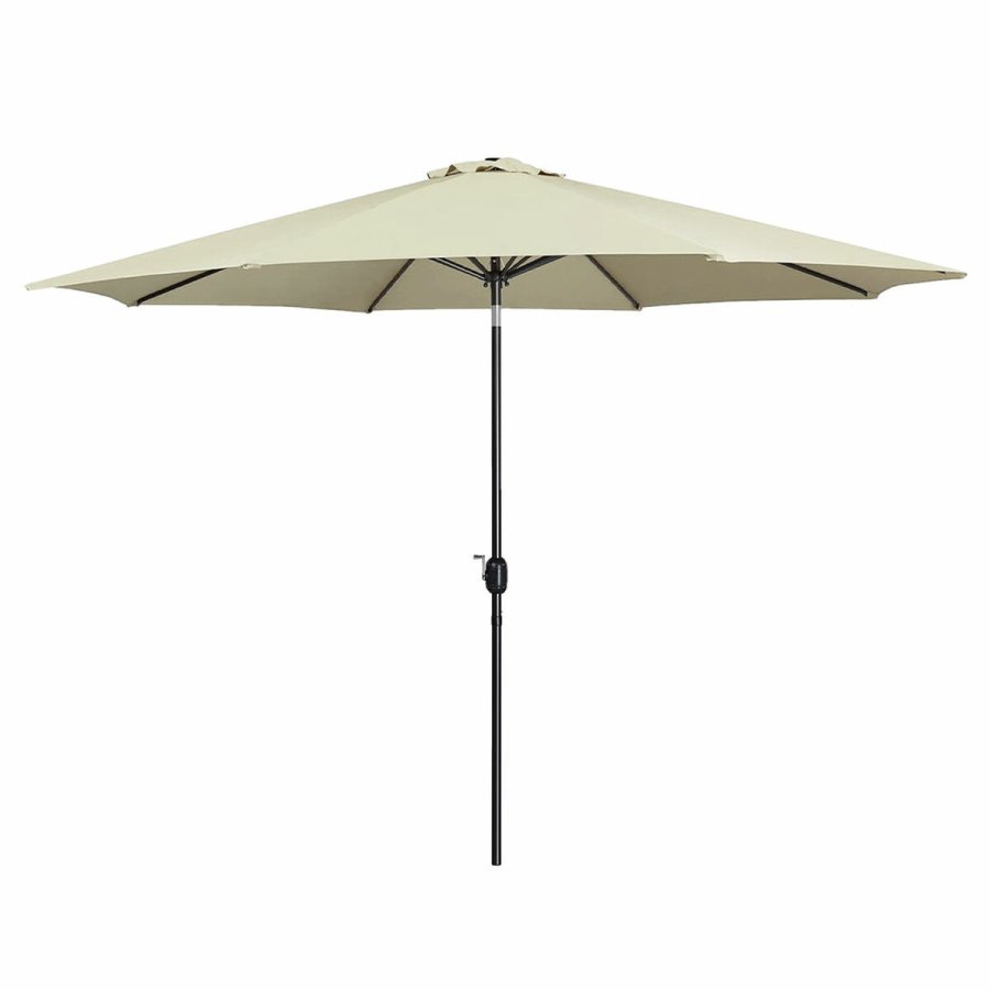 Marbueno Parasol Stl 8 Spidser D300 cm Polyester Beige Have, Pool, Terrasse 10486 #1