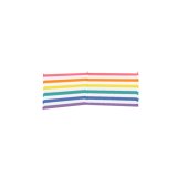 Paravento 3 Stnger Stl Polyester Farver Striber 240X80 cm Strand, Pool, Have, Camping #1