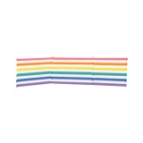 Paraviento 4 Stnger Stl Polyester Striber 360X80 cm Strand, Pool, Have, Camping #1