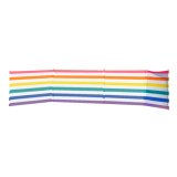 Paravento 5 Stnger Stl Polyester Farver Striber 480X80 cm Strand, Pool, Have, Camping #1